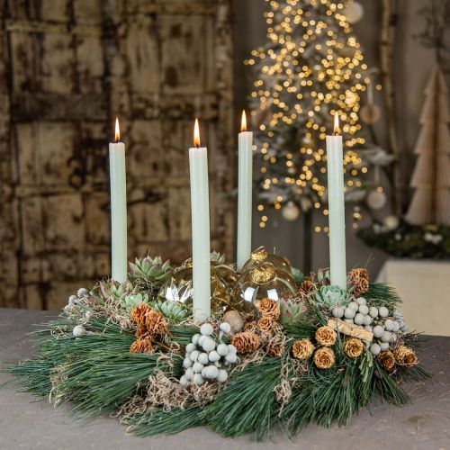 Floristik24 Weihnachtskugeln Glas Christbaumkugeln Klar, Braun Ø8cm 4St