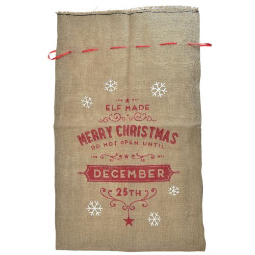 Floristik24 Weihnachtssack Geschenkesack Weihnachten Jutesack groß 80×48cm