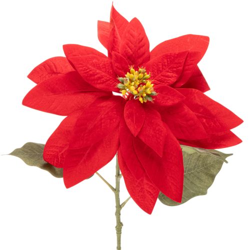 Künstlicher Weihnachtsstern Rot Einzelstiel 82cm
