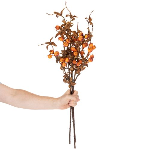 Artikel Künstlicher Weissdornzweig aus Kunststoff 75 cm in Herbstfarben für Innenbereiche