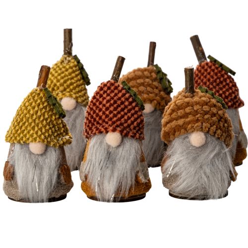 Wichtel Figuren Set mit Strickmütze aus Stoff und Kunststoff 10cm 6 Stück online kaufen | Floristik24.ch