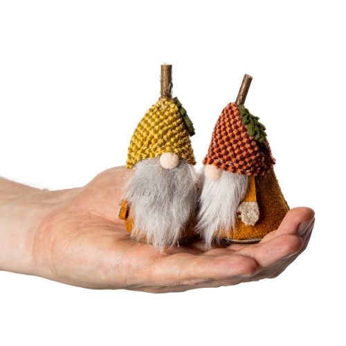 Wichtel Figuren Set mit Strickmütze aus Stoff und Kunststoff 10cm 6 Stück | Floristik24.ch