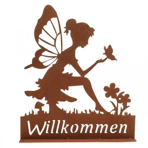 Artikel Willkommensschild Rost Frühlingsdeko Edelrost Deko 30cm
