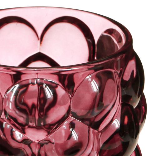 Artikel Windlicht Berry Glas Deko Teelichthalter Ø9cm H9,5cm 4St