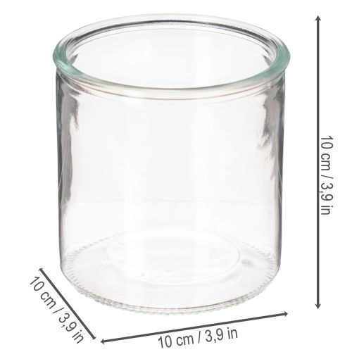 Glaszylinder Vase transparent 10cm 3er-Set für Innenbereiche | Floristik24.ch