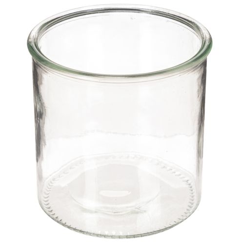 Rundes Windlicht aus klarem Glas 12 cm im 2er-Set online kaufen | Floristik24.ch