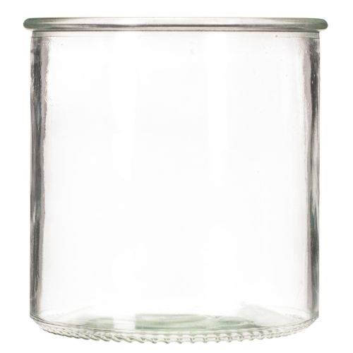 Rundes Windlicht aus klarem Glas 12 cm im 2er-Set | Floristik24.ch