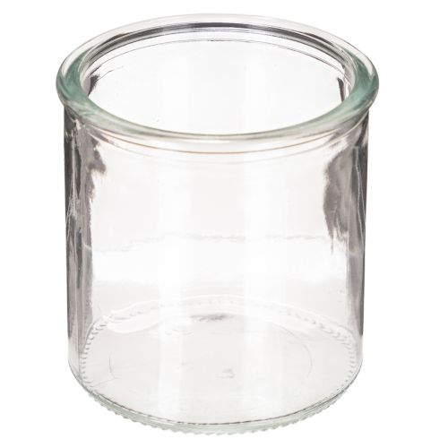 Artikel Glaswindlicht rund klares Glas Teelichthalter 8 cm 3er-Set