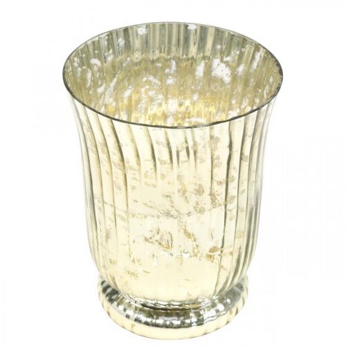 Artikel Windlicht Glas Teelichthalter Teelichtglas Ø11cm H14,5cm