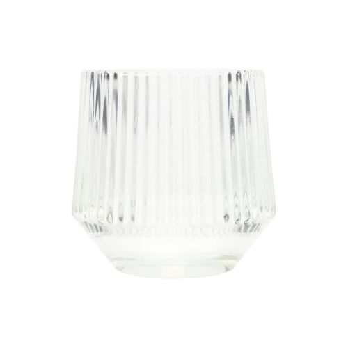 Artikel Teelichthalter Glas Windlichter Klar H7,5cm Ø8cm 6St