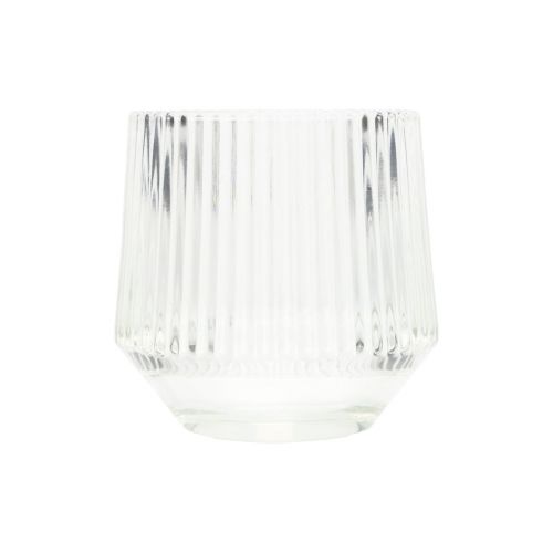 Teelichthalter Glas Windlichter Klar H7,5cm Ø8cm 6 St