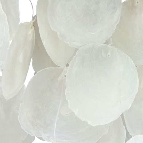 Floristik24 Windspiel Maritim Klangspiel Capiz Muscheln Natur 90cm