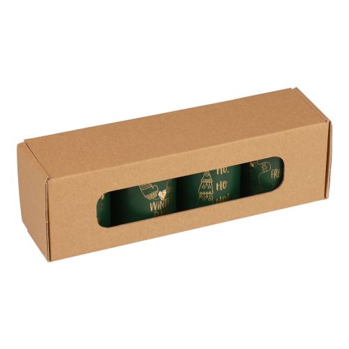 Artikel Weihnachtskerzen Grün 4er Set Ø5cm H6cm Advent Deko