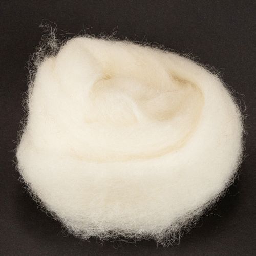 Wollband Weiß 2m Dekowolle zum Basteln & Umwickeln