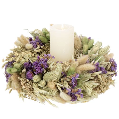 Artikel Trockenblumenkranz Frühling und Sommer Tisch und Wohnungstür für besondere Anlässe mit farbigen Akzenten 26cm