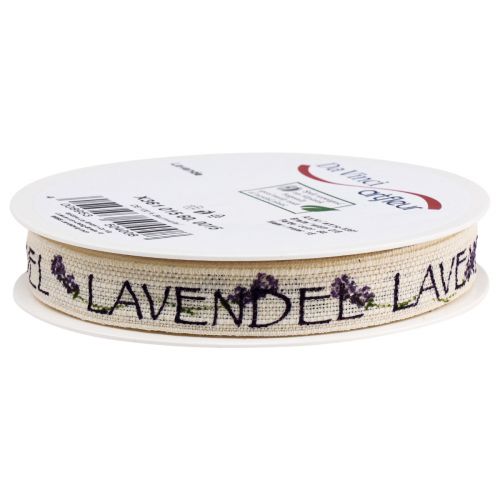 Artikel Geschenkband Lavendel Deko Baumwollband 15mm 15m