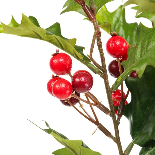 Floristik24 Stechpalme Ilex Künstlich Beerenzweig Kunstpflanze 60cm