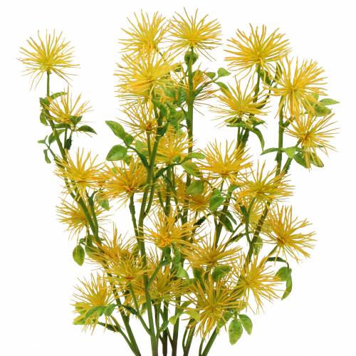 Floristik24 Xanthium Seidenblume Gelb 53cm 6St