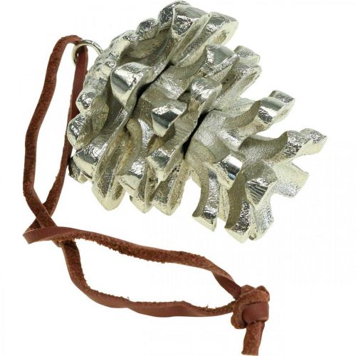 Artikel Tannenzapfen Deko Zapfen zum Aufhängen Silber H6cm