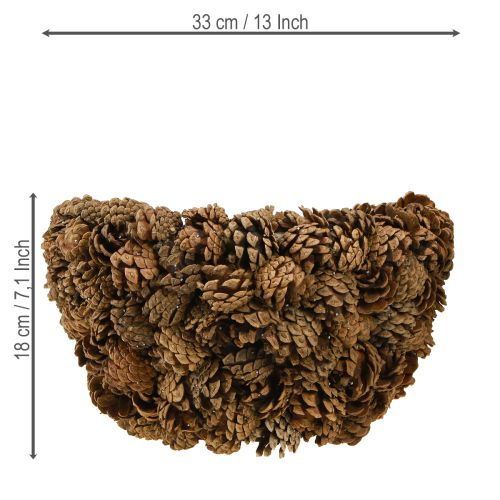 Artikel Zapfenkorb Pflanzkorb Kiefernzapfen Natur Ø33cm H17cm