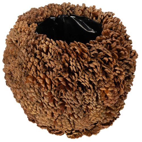 Deko-Übertopf aus Tannenzapfen 27 cm rund naturbraun online kaufen | Floristik24.ch