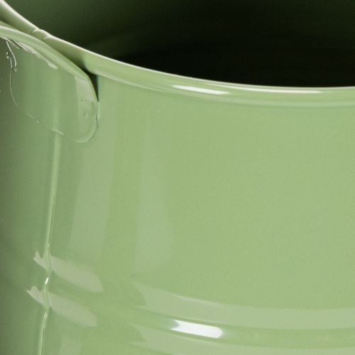 Zimmergiesskanne Metall Mintgrün 1,7L H23cm Dekovase Retro | Floristik24.ch