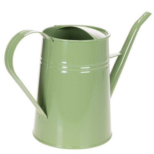 Zimmergiesskanne Metall Mintgrün 1,7L H23cm Dekovase Retro | Floristik24.ch