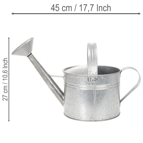 Zink-Giesskanne 27cm Vintage-Look - Metall Pflanzgefäss für Garten & Terrasse | Floristik24.ch