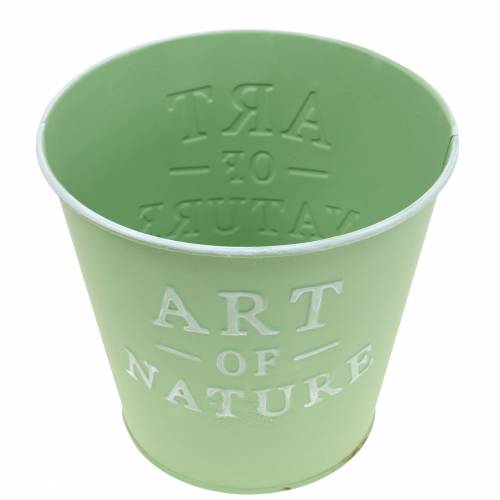 Artikel Blumentopf Zink Art of Nature Mintgrün Ø17,5cm H15cm