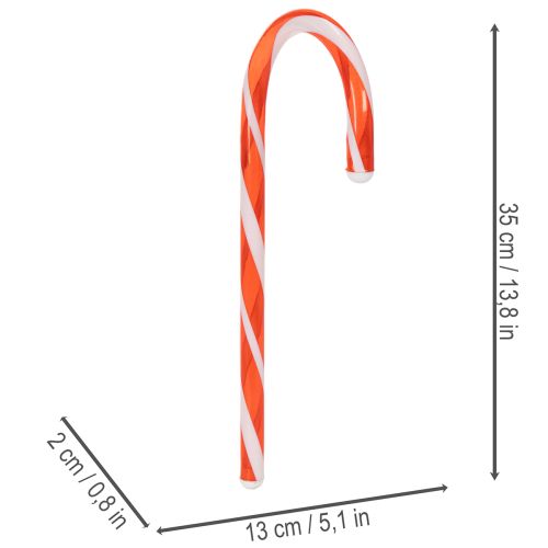 Künstliche Zuckerstange Rot-Weiss Kunststoff 35cm 3er-Set Innenbereich | Floristik24.ch