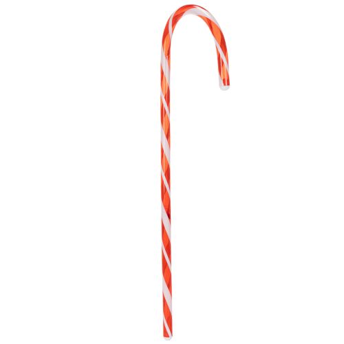 Künstliche Zuckerstangen aus Kunststoff 60cm Rot-Weiss 3er-Set für Weihnachtsdekoration