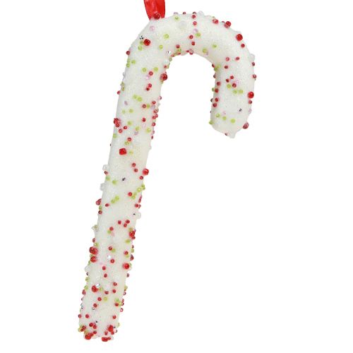 Artikel Zuckerstangen Deko Weihnachten Hängend Weiß Bunt 20cm 6er Set