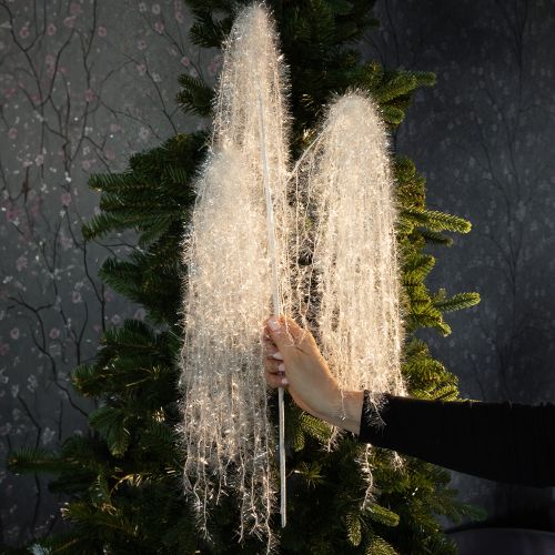 Künstlicher Winterzweig 70 cm in Weiss mit Frostoptik für Adventsdeko | Floristik24.ch