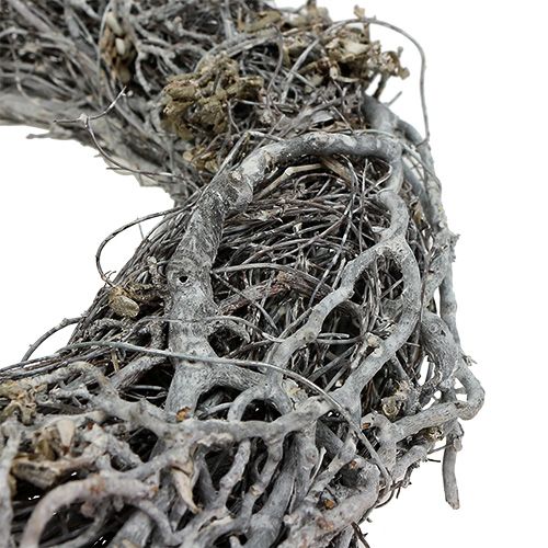 Artikel Zweigkranz Ø25cm Weiß 2er Set Gedenkkranz Tischdekoration Türkranz Adventskranz