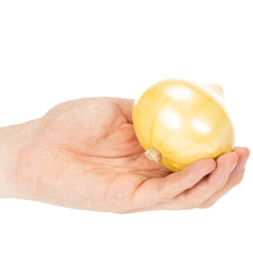 Kunststoff Lebensmittelattrappe Zwiebel 8 cm Gelb für Dekoration | Floristik24.ch