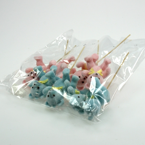 Floristik24 Deko-Bären farbig sort. 9cm 8St.