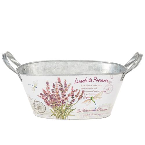 Blumenschale oval Metall