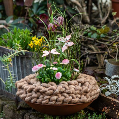 Artikel Blumenstecker Schmetterling Holz mit Feder 8x7cm 12 St