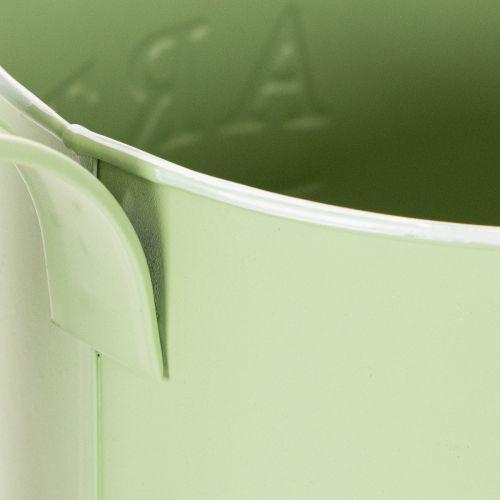 Blumentopf Gieskannenform Zink Mintgrün Ø16,5cm Innenbereich | Floristik24.ch