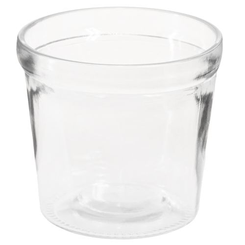 Blumentopf Glas Übertopf Transparent Ø11cm H10,5cm 2St