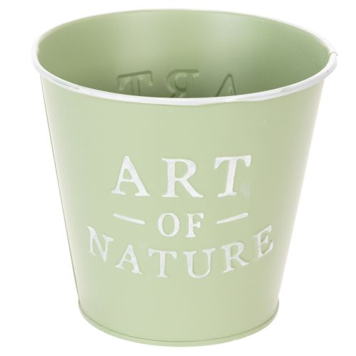 Artikel Blumentopf Zink Mintgrün Ø15cm H13,5cm