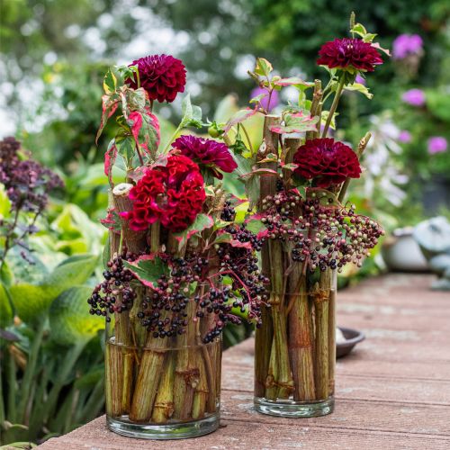 Floristik24 Blumenvase, Glaszylinder, Glasvase rund Ø10cm H21,5cm