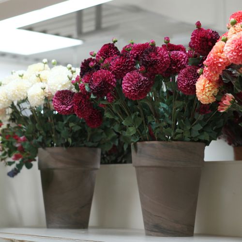 Artikel Dahlien Kunstblumen mit Lila Blüte Ø10cm L80cm 2St