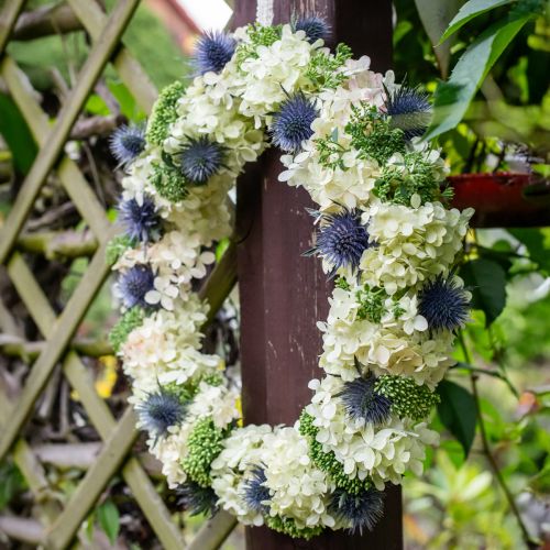 Floristik24 Deko Hortensie künstlich Weiß Schneeballhortensie 65cm