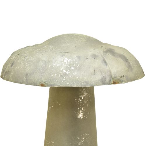 Floristik24 Deko Pilz Metall Herbstdeko Rost Grün Vintage 36cmx62cm