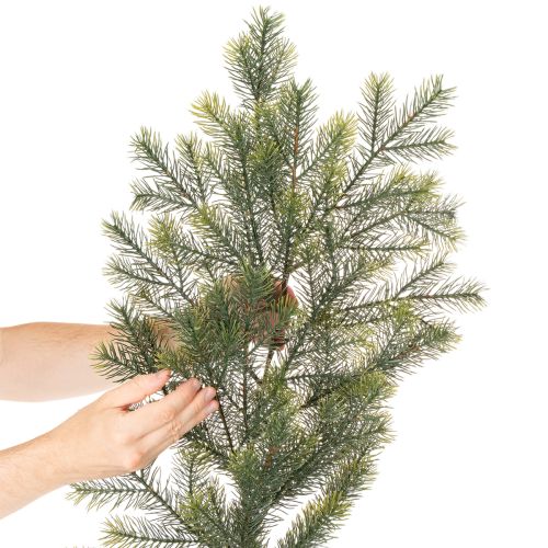 Deko-Tannenzweig künstlich 175 cm Grün für Innenbereich | Floristik24.ch
