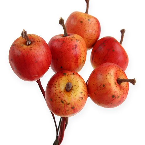 Floristik24 Mini-Äpfeln 2cm am Draht 54St
