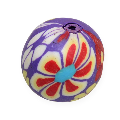 Floristik24 Deko-Perle bunt sort. 1,9cm 60St