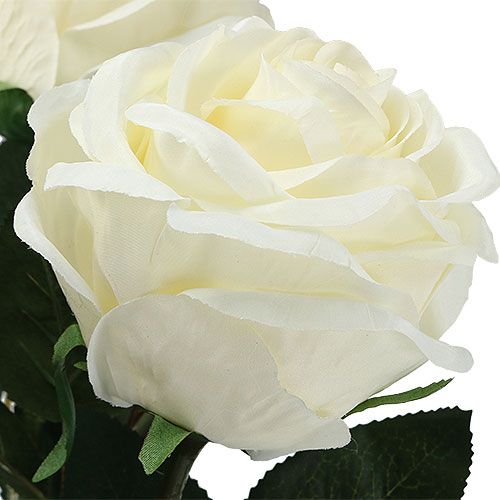 Artikel Deko-Rose Creme gefüllt Ø8cm L68cm 3St