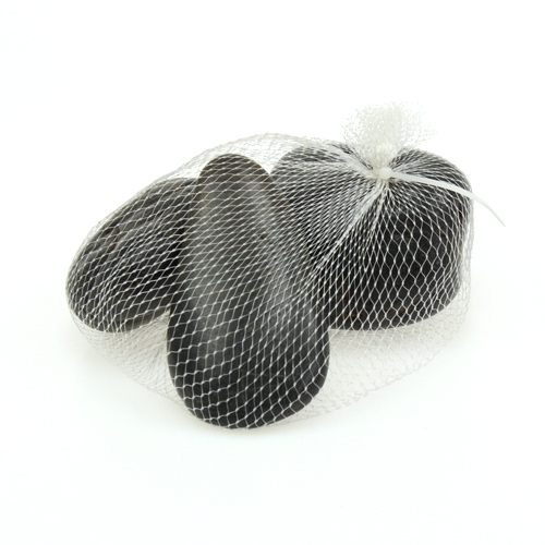 Floristik24 Deko-Steine Schwarz 9cm 1kg